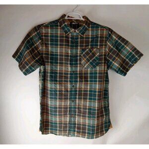 The North Face  Men's Muiticolor Plaid Short Sleeve Button Up Shirt Size Large